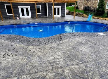 Pool and concrete flooring