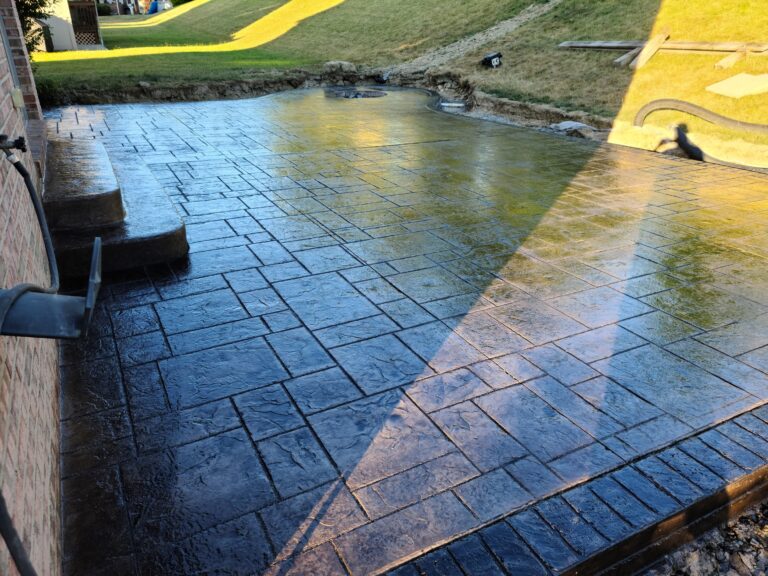 Colored concrete project