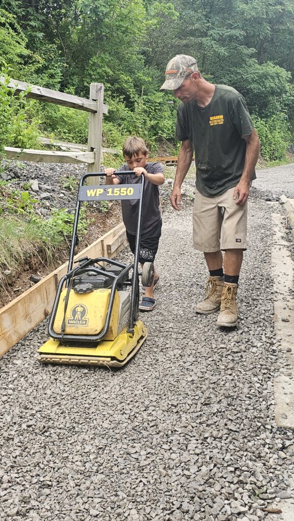 a grandfather spending time with his grandson
