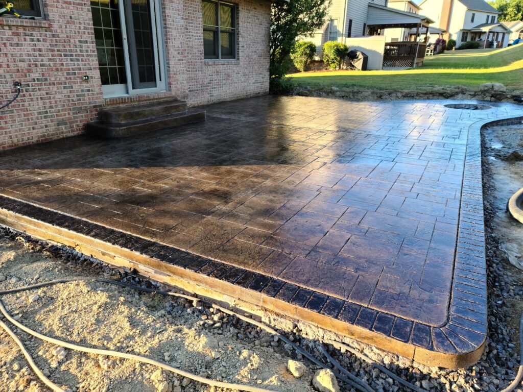 Stamped concrete project