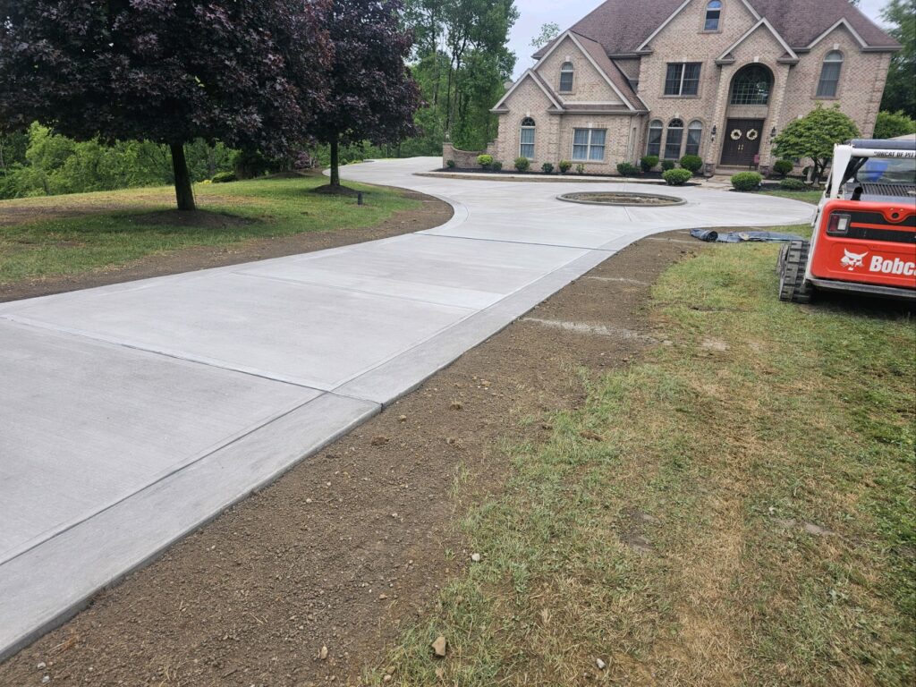 A residential concrete driveway Pittsburgh, PA