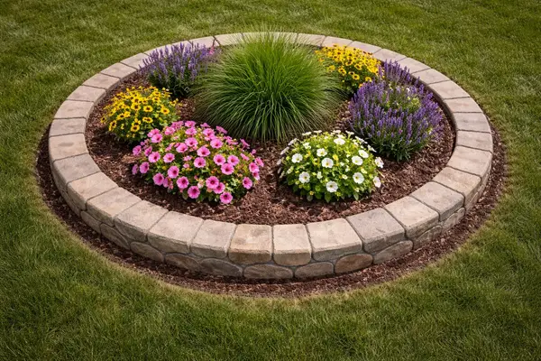 Decorative concrete landscape curbing