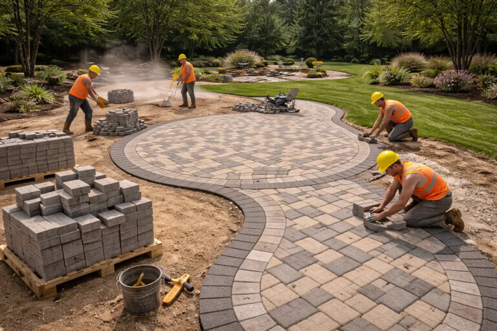Paver patio