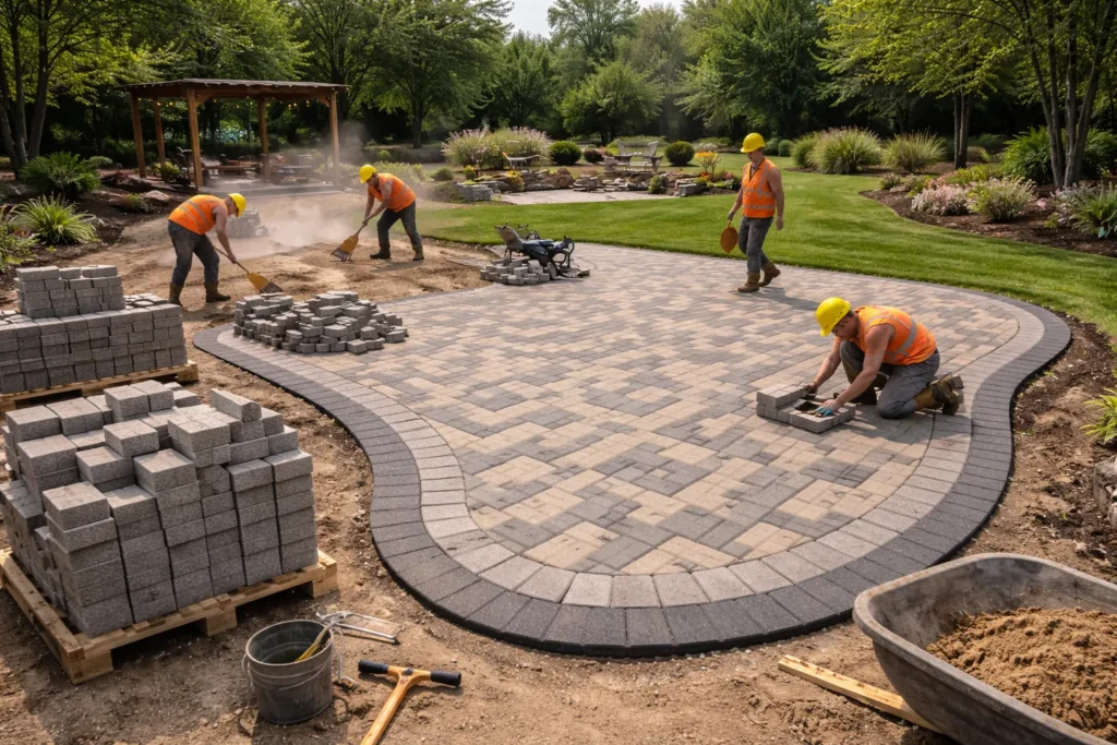 Paver patio